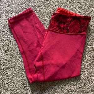 3/4 Length Lulu Lemon Reversible Leggings